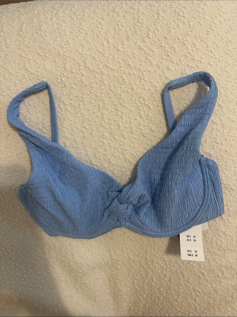 Abercrombie & Fitch Curve Love Wide Strap Twist Underwire Bikini Top